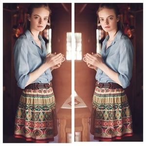 ANTHROPOLOGIE Tanvi Kedia Mini Skirt Sz S